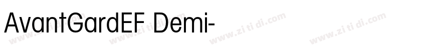 AvantGardEF Demi字体转换 AvantGardEF Demi字体转换